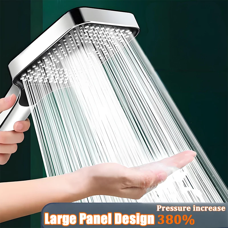 

Регулируемая насадка для душа с 3 режимами, насадка для душа с большим расходом, экономия воды под высоким давлением, смеситель для душа, аксессуары для ванной комнаты