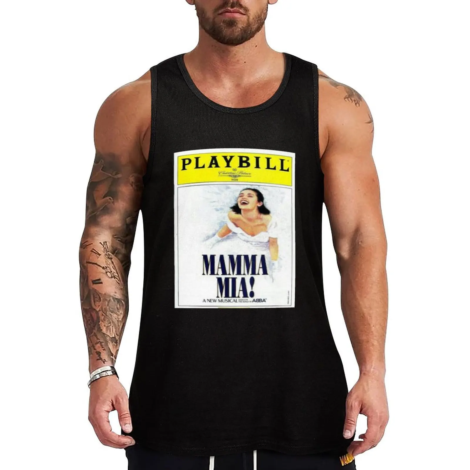 For Mens Womens Comedy Mamma Musical Mia Movie Awesome For Music Fan Tank Top Men's t-shirts bodybuilding men Vest for boy