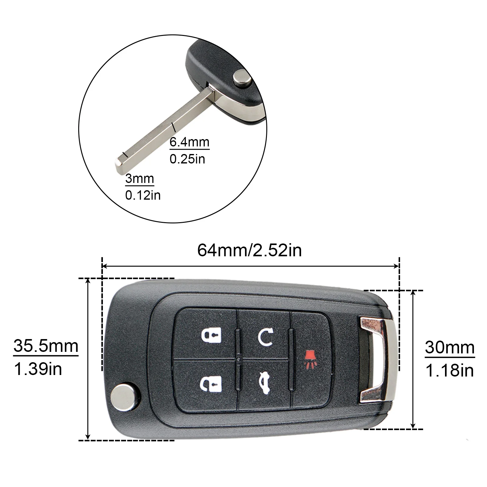 5 Buttons Car Key Fob Shell Case Flip Folding Remote Cover for Chevrolet Opel Vauxhall Astra Insignia Vectra Corsa