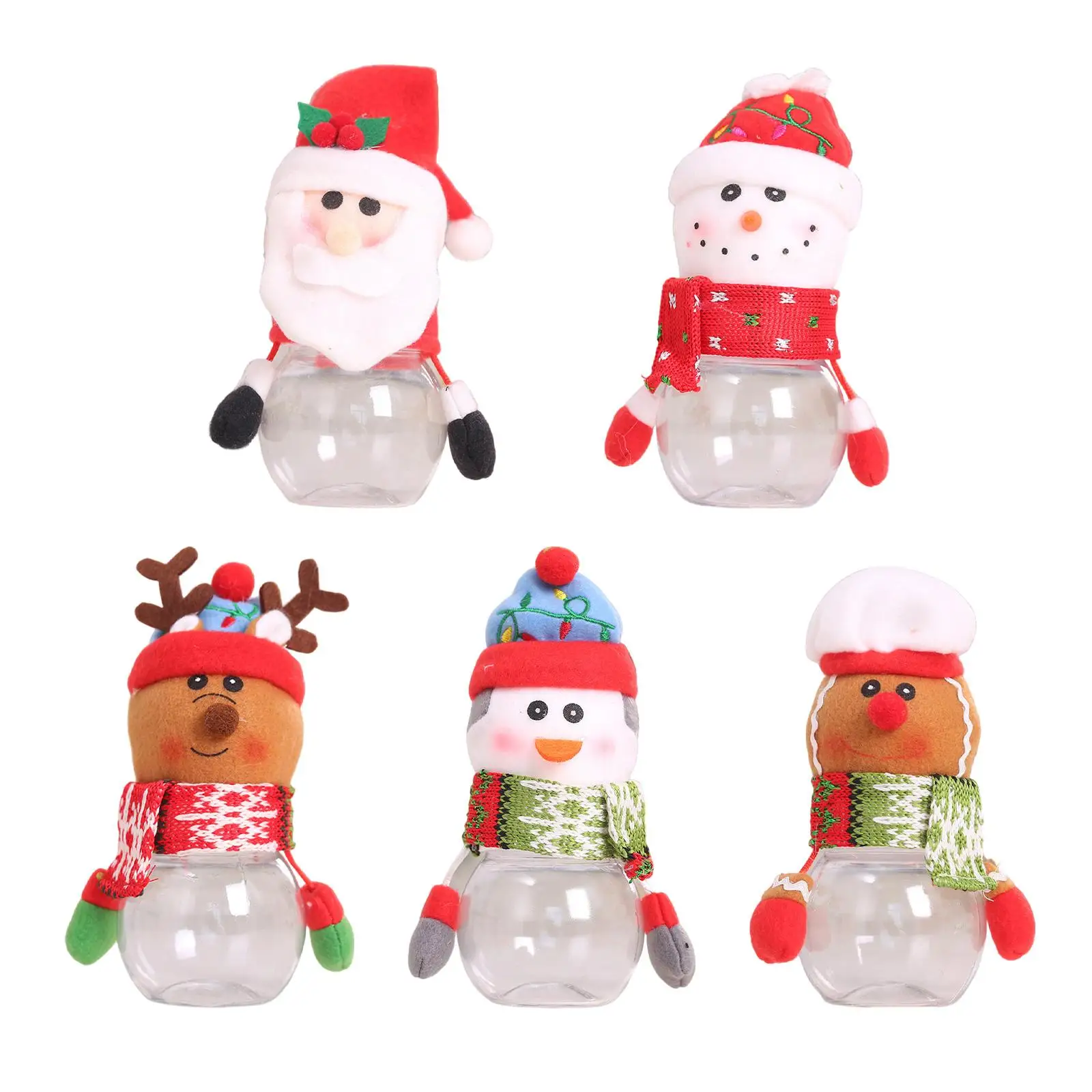 Weihnachten Süßigkeiten Glas Candy Box Süßigkeiten können vielseitige Geschenk Ornament Süßigkeiten Aufbewahrung sglas Keksdose für Home Party Urlaub Küche