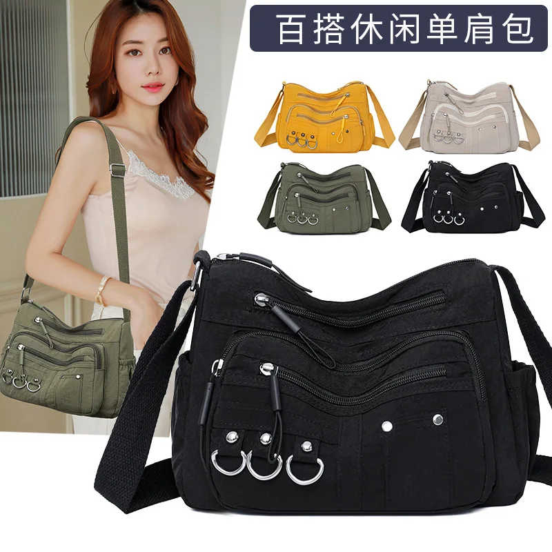 

2025 New Versatile Crossbody Bag Women Minimalist Multi-layer Large Capacity Shoulder Fashion Purse