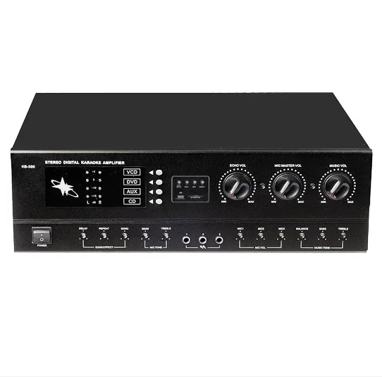 

Kb-580u stereo professional karaoke mixer amplifier