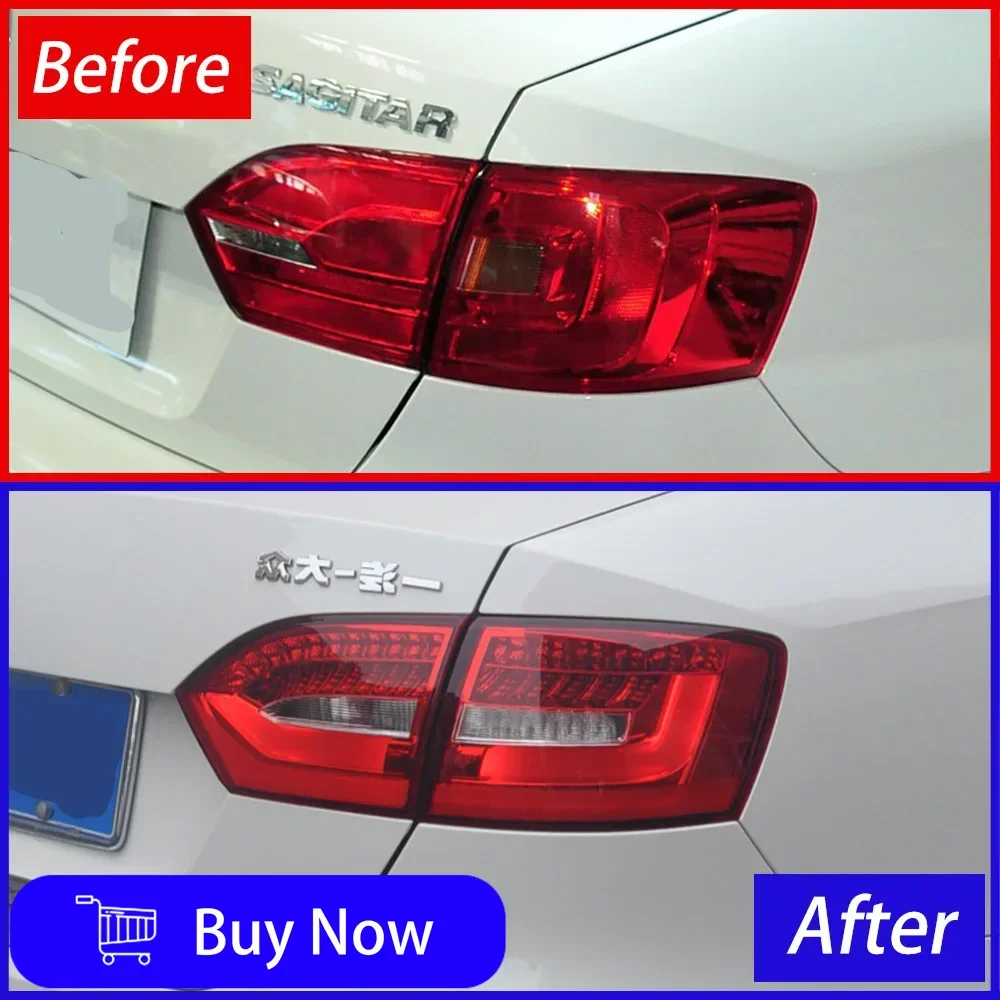 VW MK7 Jetta Sagitar Vento 2011-2014 용 자동차 미등 LED 자동 백 램프 어셈블리 업그레이드 깜박임 신호등 액세서리