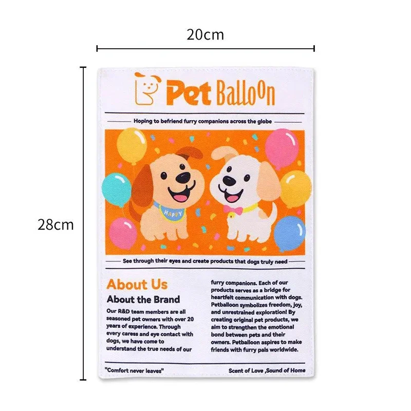 Langlebiges Zeitungspapier-Haustier-Kauspielzeug, interaktives Knister-Hundespielzeug für kleine und mittelgroße Pudel, Teddy, bissfestes, waschbares Hundespielzeug ﻿ – Detail 1