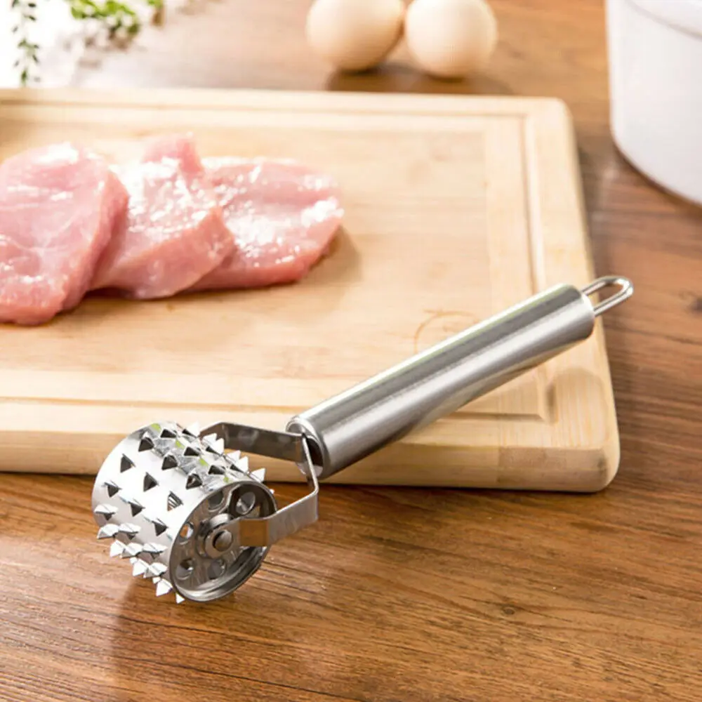 1 Chiếc Đồng Hồ Thép Không Gỉ Hữu Ích Rời Thịt Tenderizers Búa Đập Thịt Cho Bít Tết Gõ 2 Mặt Cho Bít Tết Thịt Lợn Pounder Nhà Bếp dụng Cụ