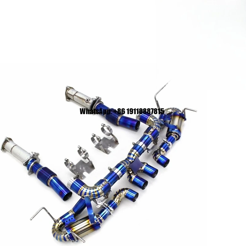 

Custom Straight Downpipe Titanium OEM Factory Valve Catback Exhaust for Chevrolet CORVETTE C8 Z06 2019-2025 Full Exhaust System