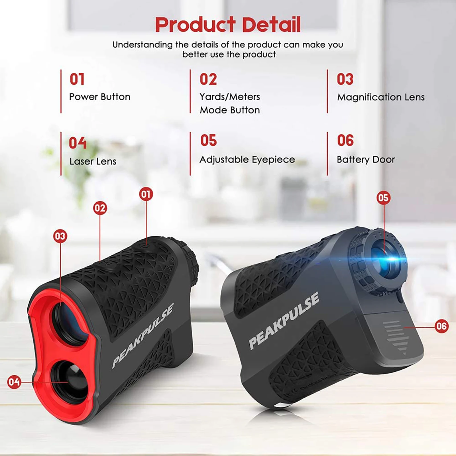 PEAKPULSE Golf Laser Rangefind - Rangefinder Laser Golf ulasan dan harga
