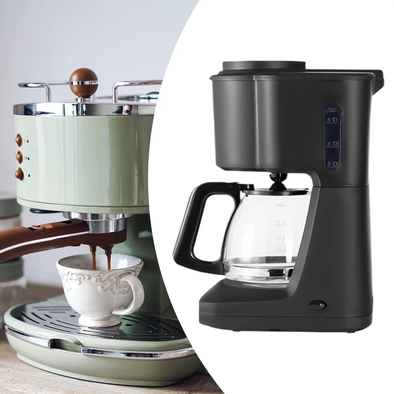 

Coffee Maker Kettle Automatic Coffee Dripping Machine for Latte Kitchen Home