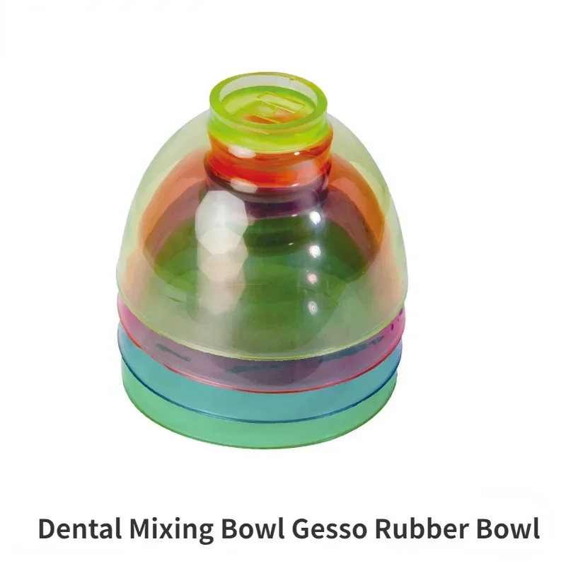 Dental Mixing Bowl Gesso Rubber Bowl Lab Alginate Plaster Cup Nonstick Chroma Transparent Disposable Oral Hygiene Care Tool New