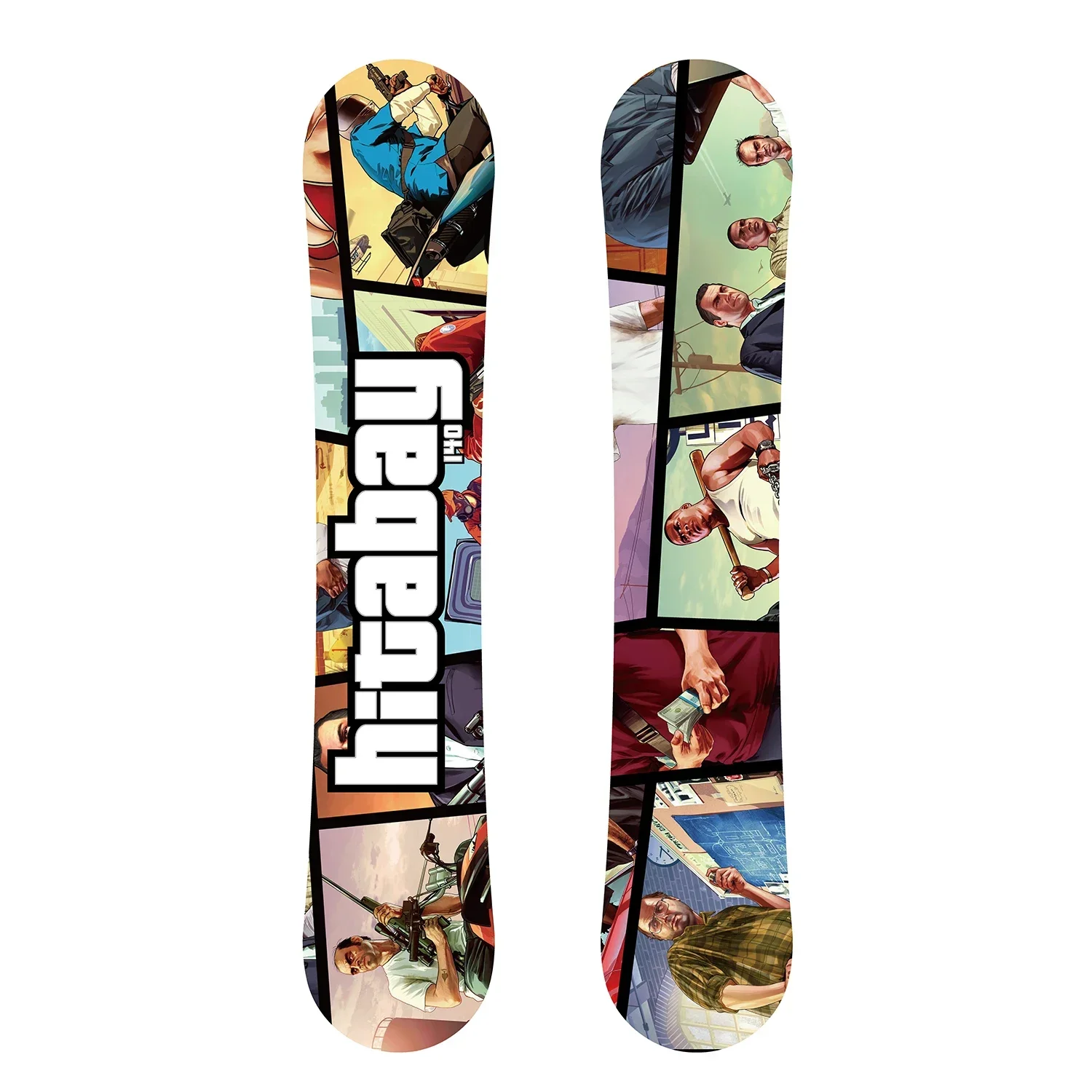 Black Snowboard Snowboard with Binding