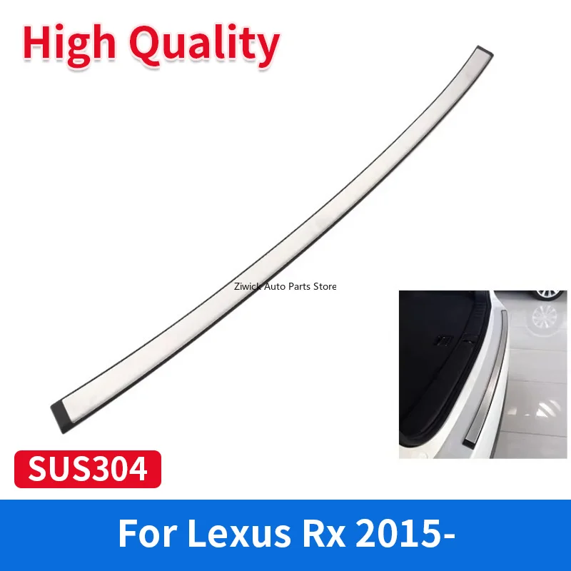 

Rear Boot Outer Bumper Guard Sill Plate Protector Cover for Lexus Rx 2015- High Quality SUS304 Chrome Car Styling Accessories