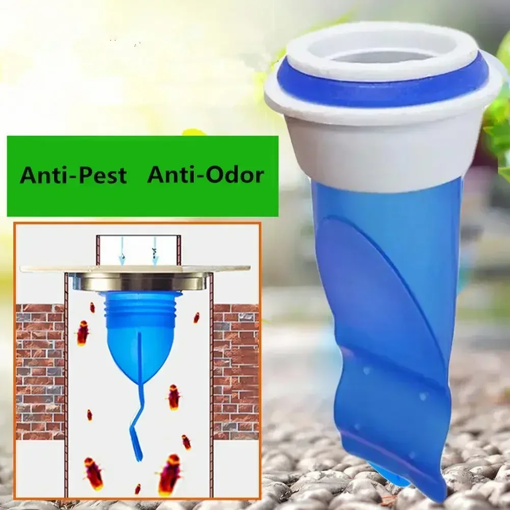Bagno a prova di odore Scarico a pavimento Perdite Nucleo SilicDown Il tubo dell'acqua Draininner Lavello Drain Way Valvola di scarico Strumento per nucleo fognario