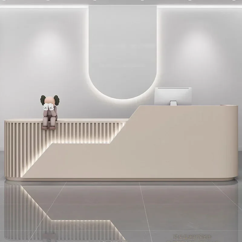 منبر استقبال صغير مكتب مكتب الجبهة المنبر تسجيل البيع بالتجزئة متجر مكافحة بار الخروج Mostrador Oficina متجر الأثاث #4