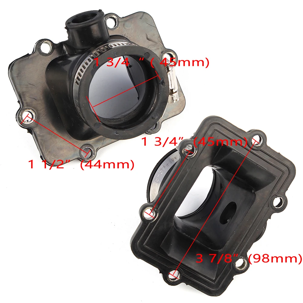 Motorcycle Intake Manifold Carburetor Rubber Boot Joint For MXZ Trail Formula Deluxe Legend SE 500 600 2001 2002 2003 2004