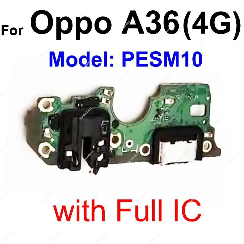 For OPPO A36 4G Headphone Jack Board Earphone Port Board Microphone MIC Connector Repair Parts