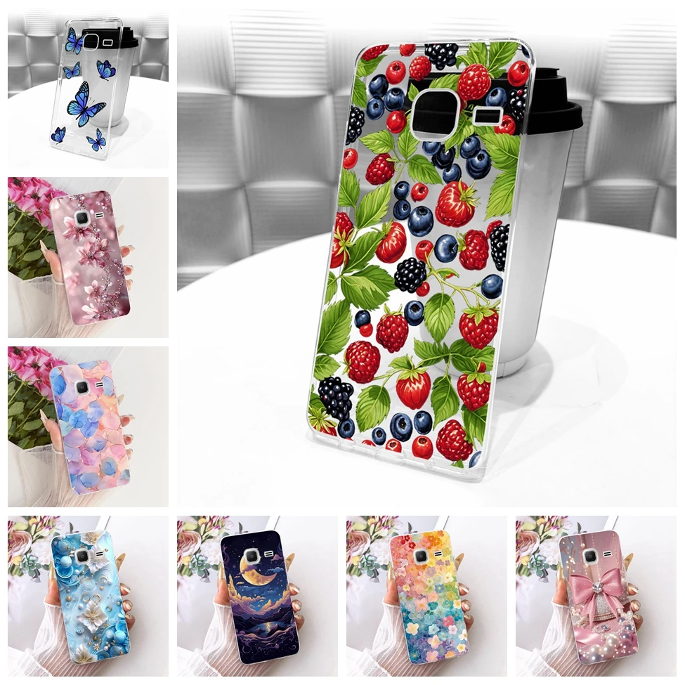 Funda transparente para Samsung Galaxy J1 mini, carcasa estética de lujo, bonita, a la moda, divertida, pintada, para Samsung J1 mini SM-J105B SM-J105H