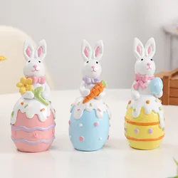 Resurrection Ins Cute Bunny Silicone Mold Easter Egg Aromatherapy Soap Molds Ornament Home Party Gifts
