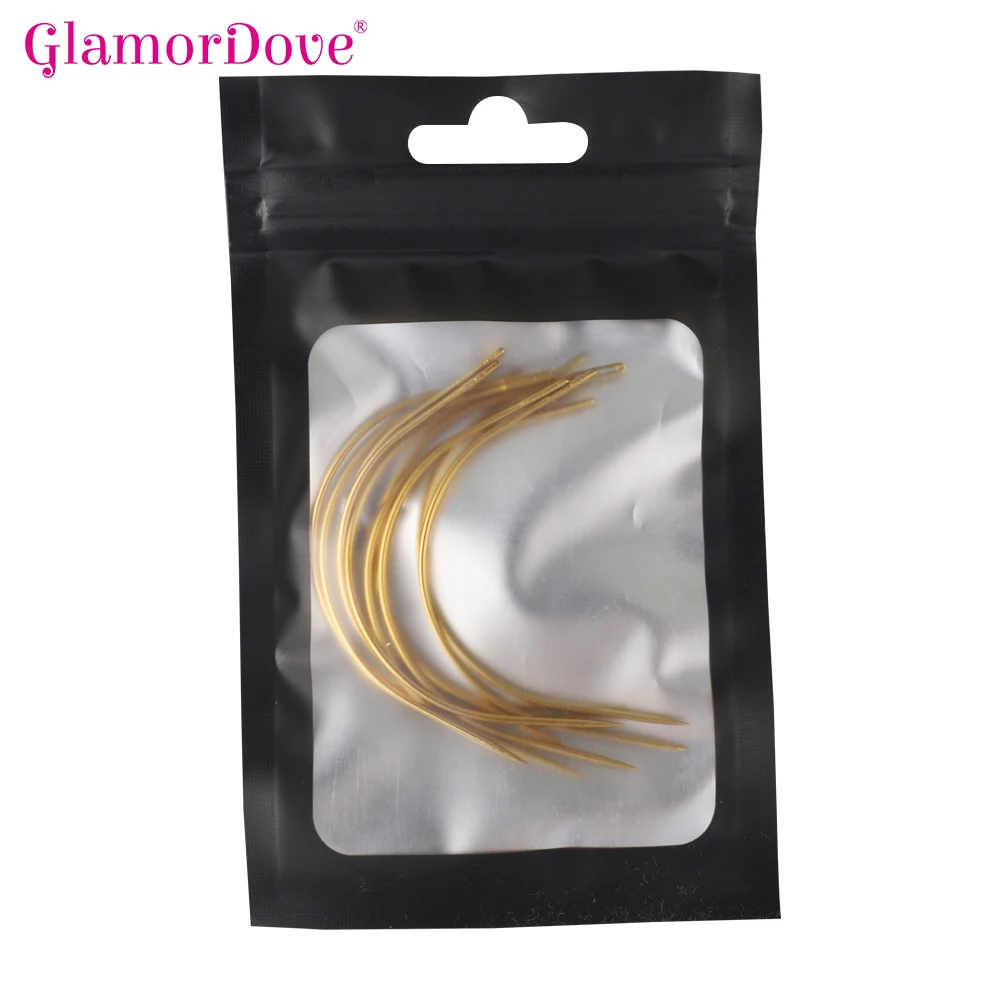 

C Type Stainless Steel Sewing Needles Curved Needles Hair Extension Needle Tool for Making Wigs Hand Sewing Hair Weft