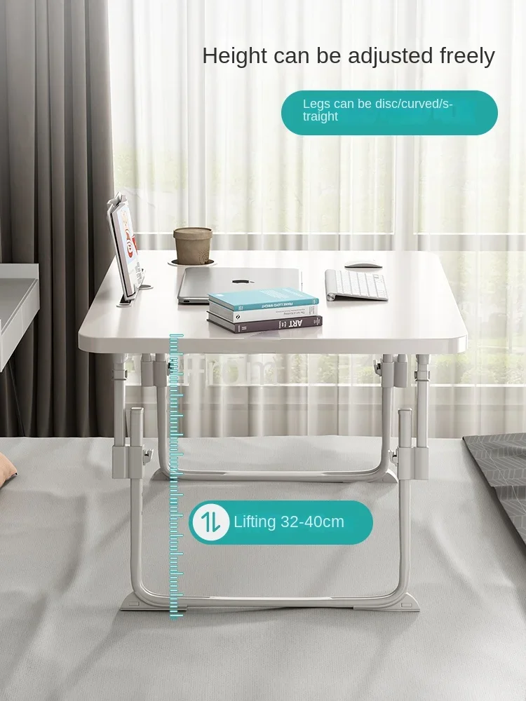 It can be raised and lowered on the bed, small table, folding table, dormitory upper bunk, study desk, desk, student computer de view 2