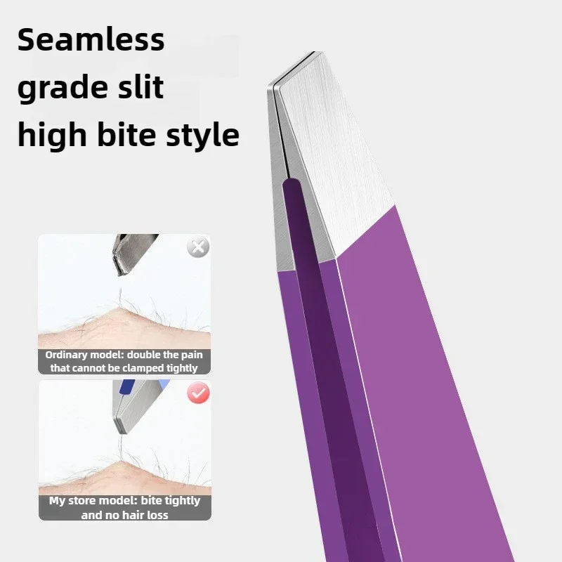 Wenkbrauw Pincet 4 Stuks Kleurrijke Haar Schoonheid Fijne Haren Puller Rvs Schuine Eye Brow Clips Verwijdering Makeup Tools