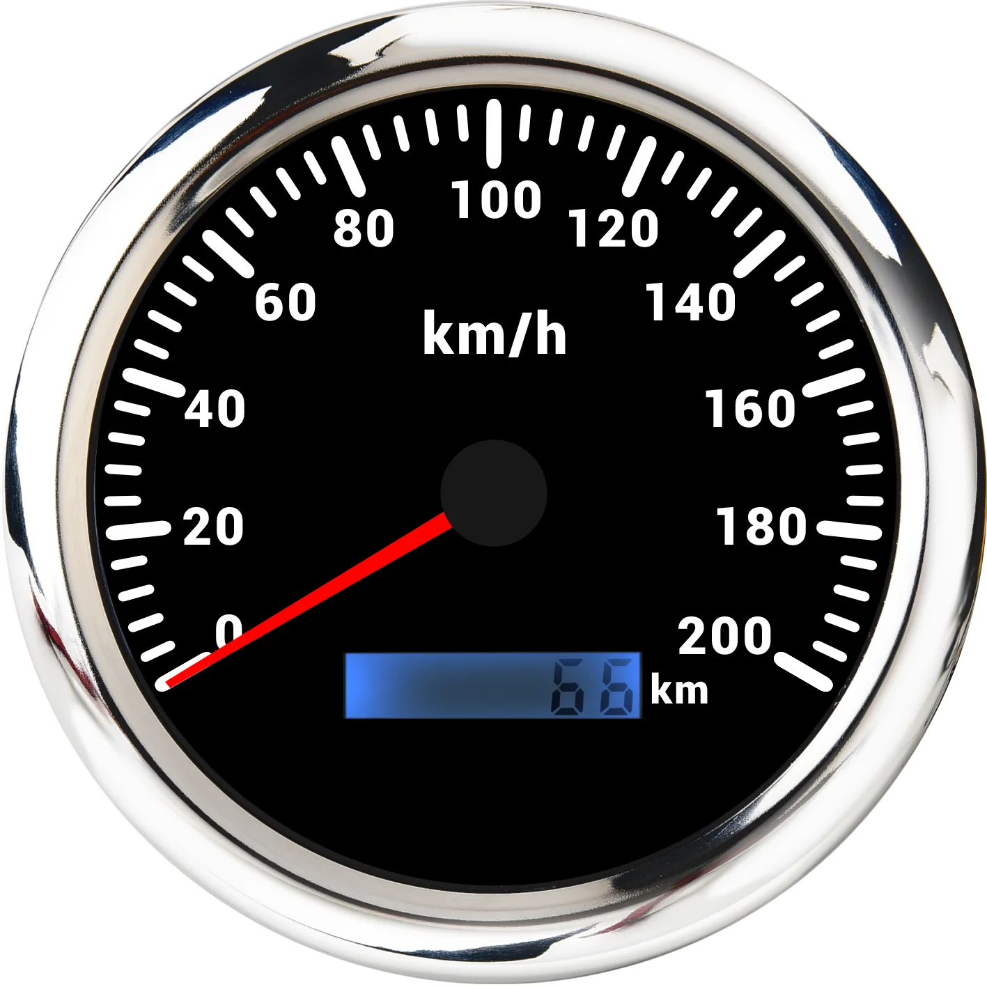 MAIMEIMI 110MM SPeedometer with 7 Color Backlight 0-200KMH Pulse Signal Analogic Pulse Speedometer no GPS for Boat Car 12V24V - Image 4