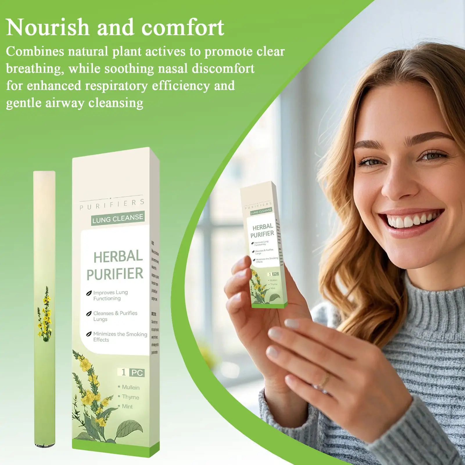 Essential Oil Diffuser Pen for Clear Breathing & Energy - Portable Aromatherapy Pen for Travel, Work, Yoga, Meditation, Spa