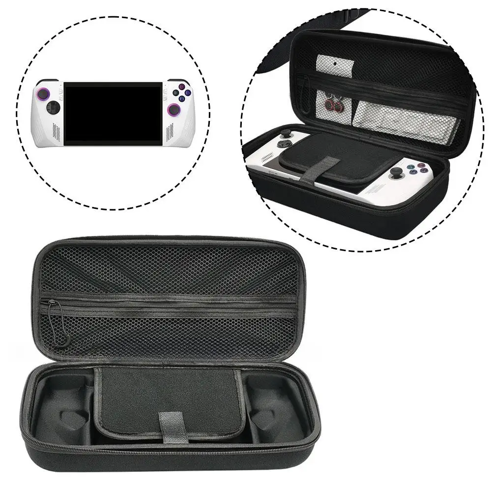 حقيبة محمولة من مادة EVA لهاتف ROG Ally X حافظة تخزين واقية للوحدة الرئيسية ROG Ally X حقيبة تخزين كاملة