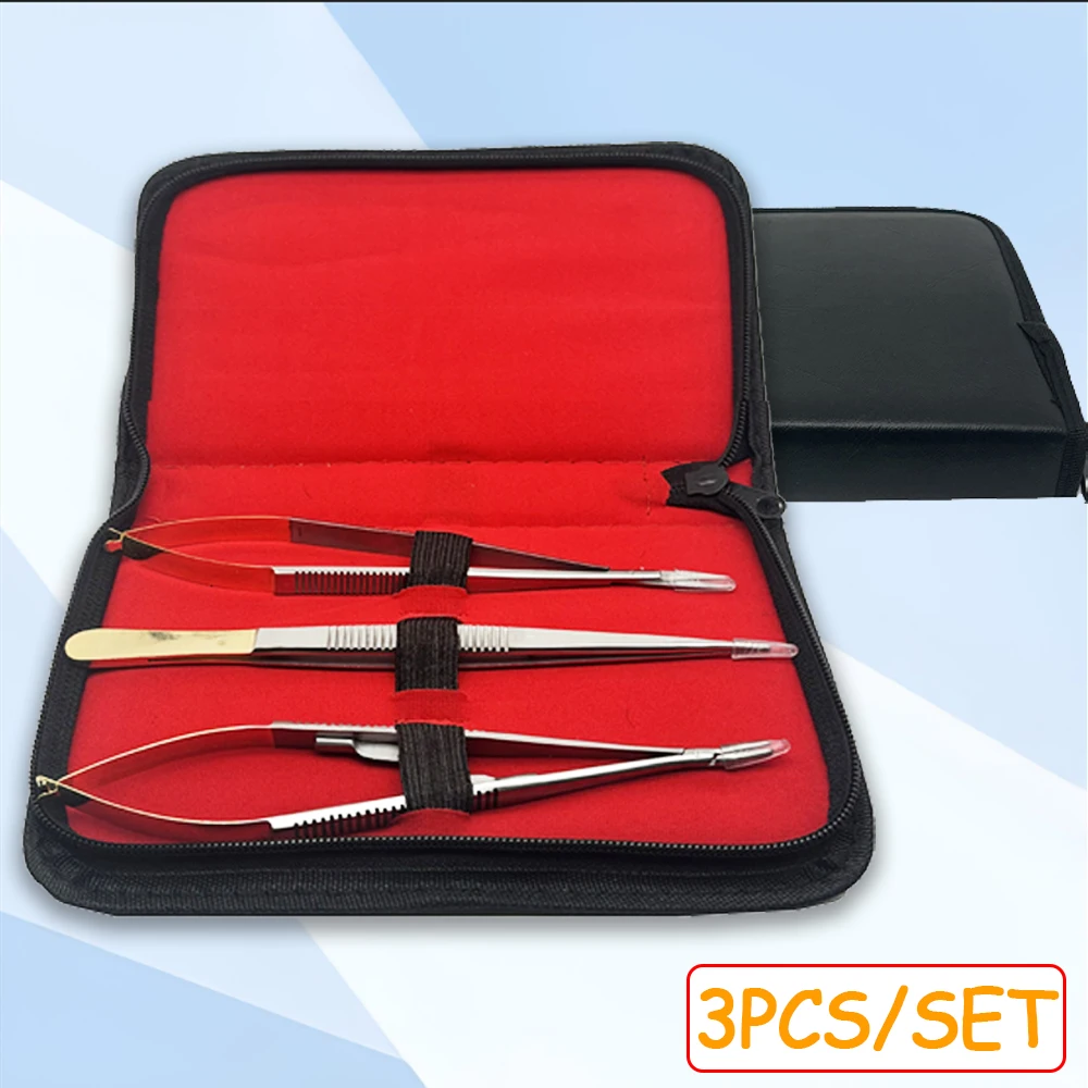 

Castroviejo игольчатый держатель, ножницы, щипцы, стоматологический набор из 3 предметов, 18 см для ортодонтических имплантатов и инструментов для оральной хирургии