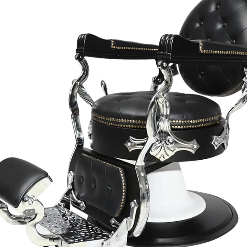 

Oily hair hairdressing chair European style retro barber chair men's hair cutting hairdressing high-end barbershop c