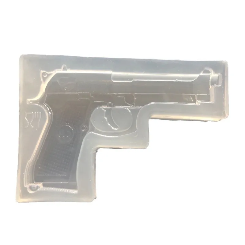 DIY Crystal Epoxy Mold Jewelry Pistol, Pendant Silicone Mould 16576