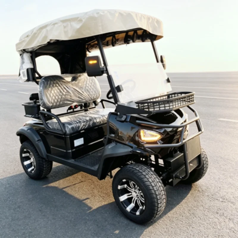 Golf Cart Club Electric Golf Cart Suitable For Shooting Range Hunting Sand Bucket X2 Bumper Front Basket Golf Bag Rain Cover
