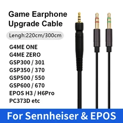 New Extension Cable For Sennheiser GSP300/ 301/350/ 370 GSP500/ 550 GSP600/ 670 G4ME ZERO EPOS H3 / H6Pro PC373D Game earphone