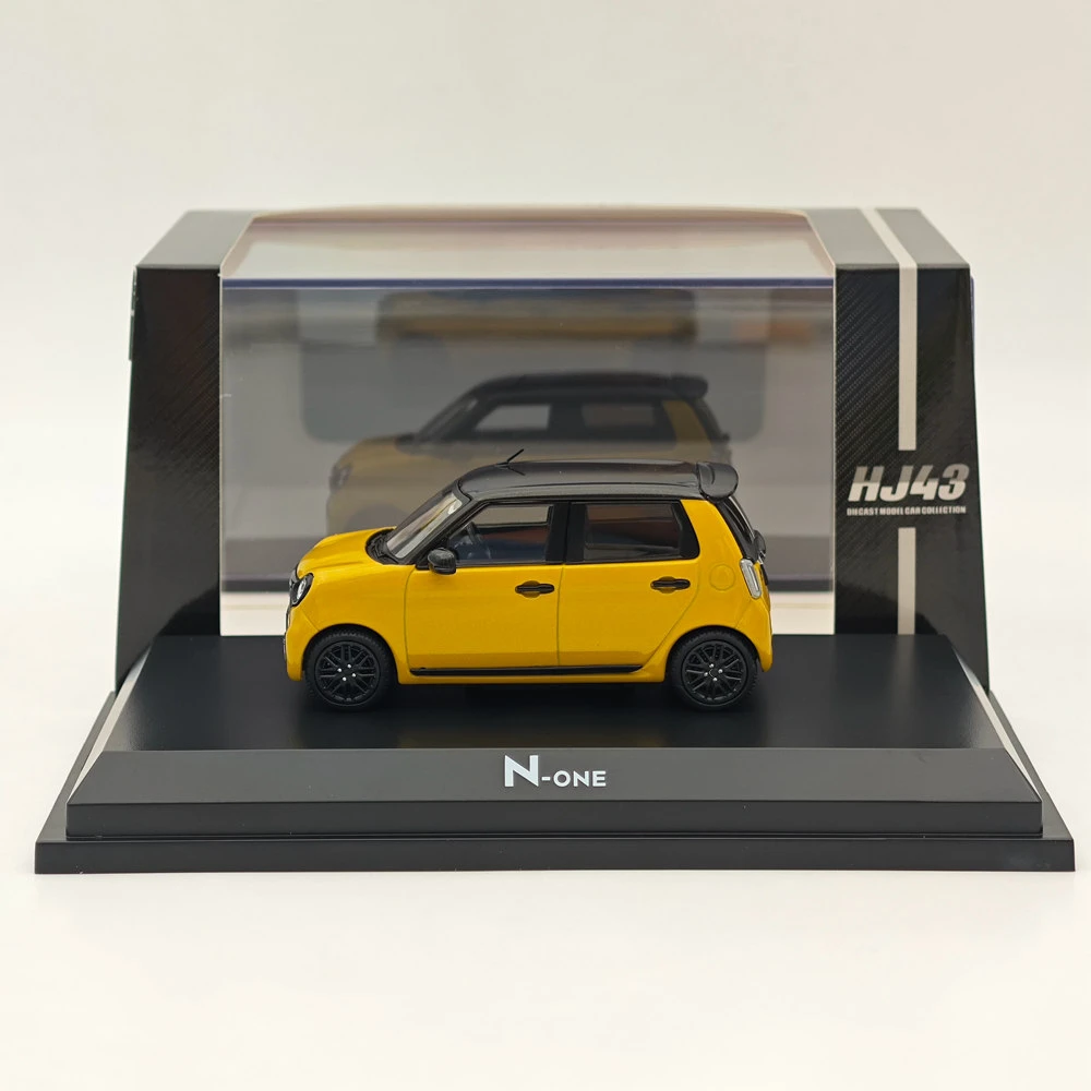 Hobby Japan 1/43 N-ONE RS Premium Yellow Pearl ll Diecast Model Car Limited Collection Auto Toys Gift