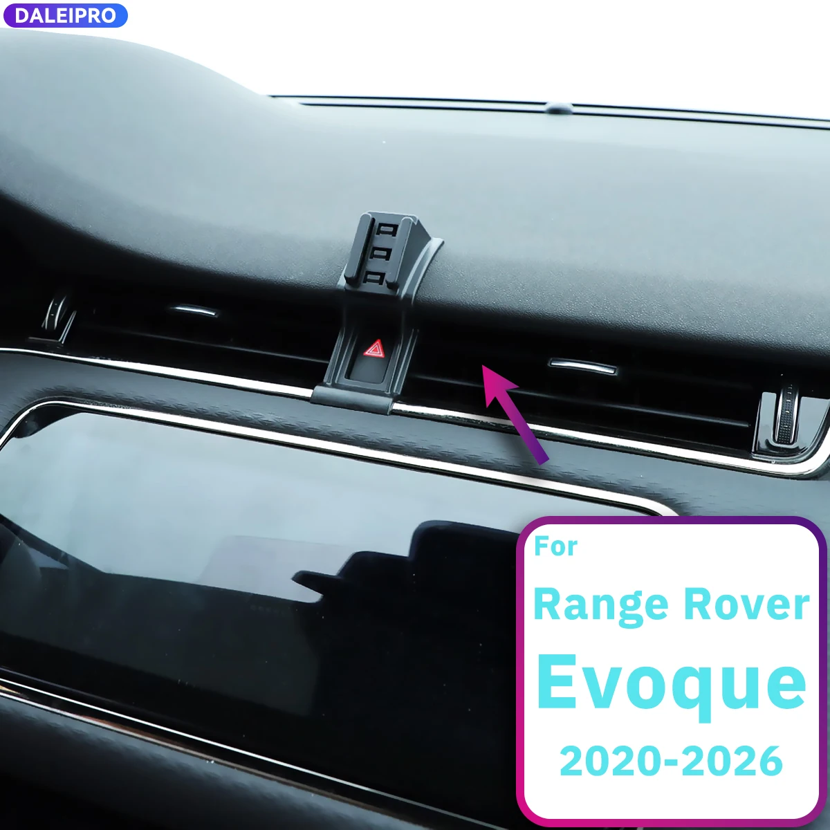 For Land Rover Range Rover Evoque 2020-2026 Vehicle-Specific Phone Holder Base Smart Car Phone Mount 66W Charging Auto-Sensing
