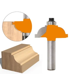 1PC 8MM Shank Milling Cutter Wood Carving Wood Router Bit Straight End Mill Trimmer Cleaning Flush Trim Corner Round Cove Bits