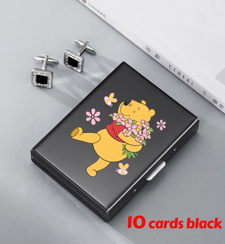 Winnie Anti-Scan RFID 10 kaarten Aluminium metalen creditcardhouder Slanke blokkerende portemonnee-etui Bescherming voor visitekaartjes - afbeelding 1