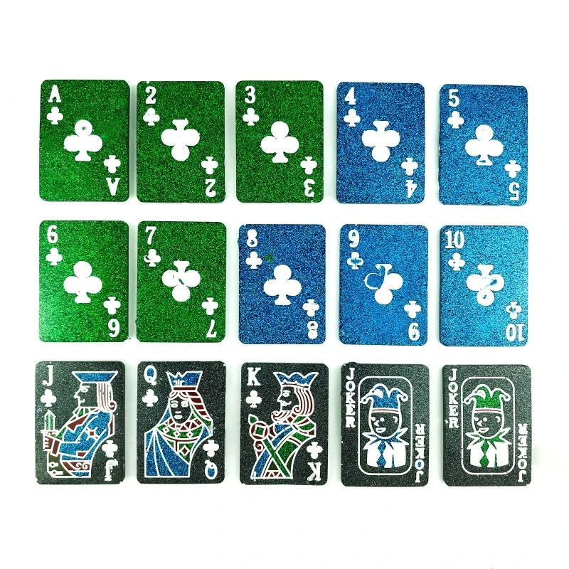 Stampo per carte da gioco in silicone da 15 fogli per stampi epossidici siliconici per colata resina