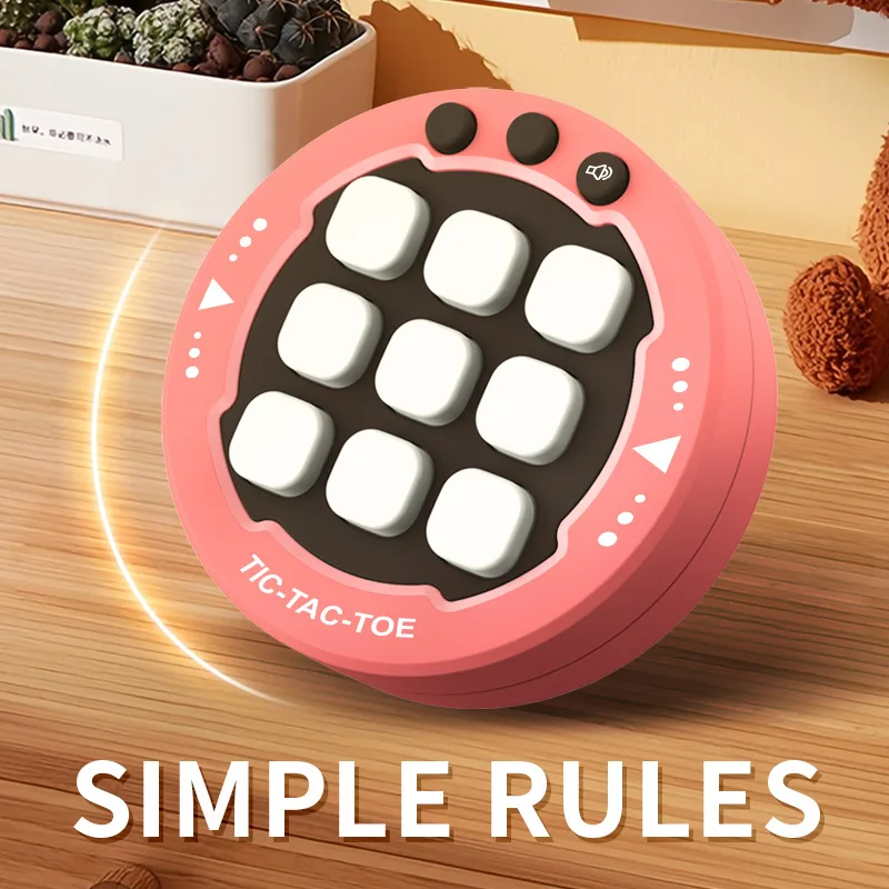 Kids Tick-Tac-Toe Handheld Game Machine Educatief Speelgoed Denken Training Intellectuele Uitdaging Games Voor Kinderen Kerstcadeau