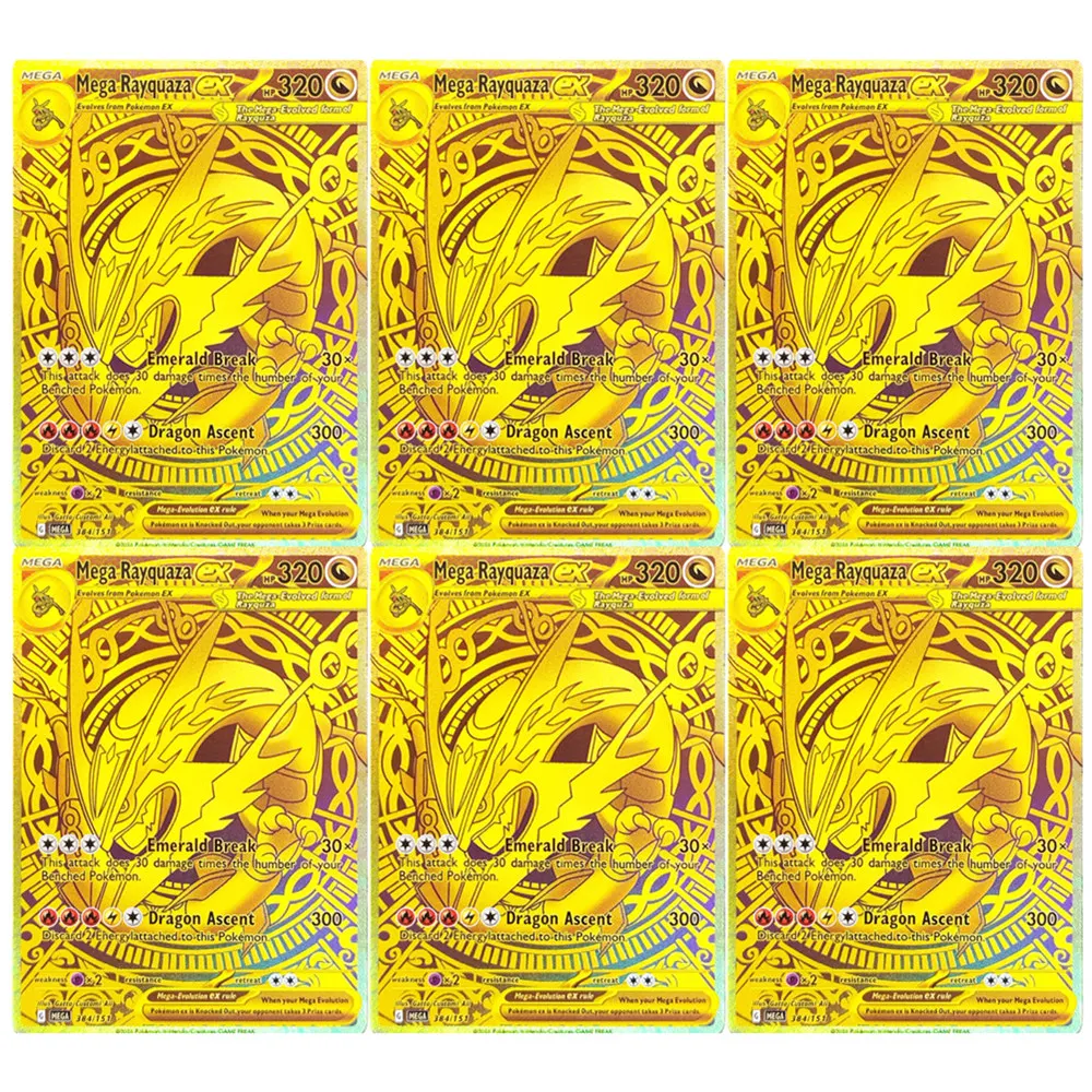 

Коллекционная карточка Pokémon DIY Mega Rayquaza EX GX VMAX V MUR, английская версия, 218/203, 194/203, 107/107, 97/97, 177/168, 98/98, PTCG