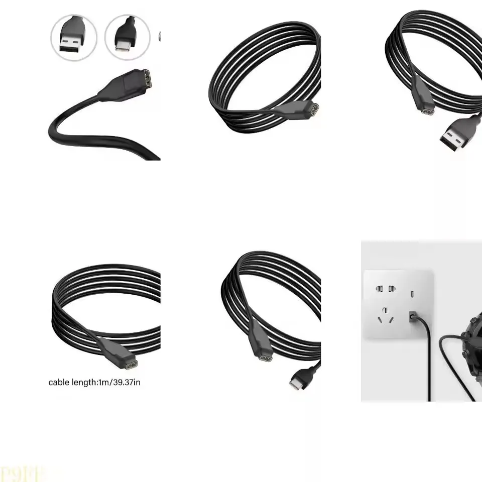 1M Type-C&USB Charger Cable Compatible for Coros Pace 2 3/Coros Apex/Coros Apex 2 Pro/Coros Vertix/Coros Vertix 2 Smart Watch