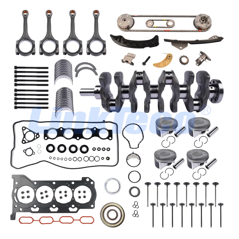 2ZR-FE Crankshaft Kit Full Gasket Set Piston Valves Conrod For 10-20 1.8 L Toyota Prius Corolla LEXUS CT200H Engine Rebuild Kit