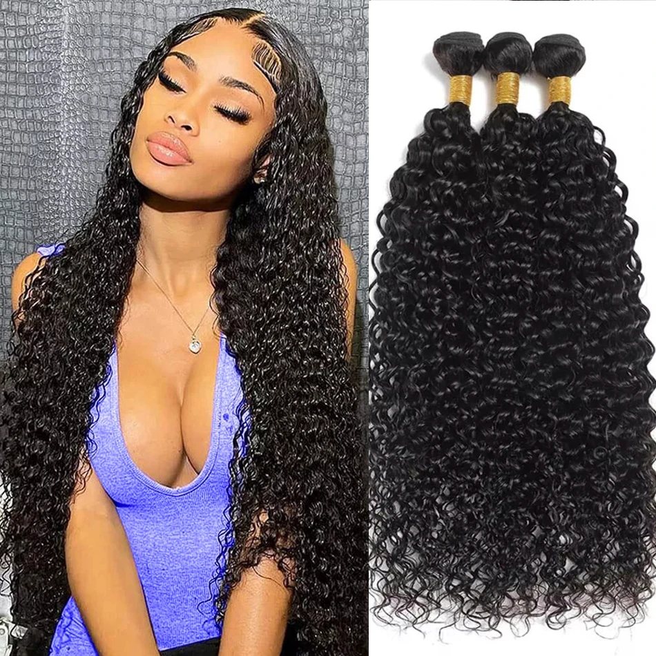 

Пучки бразильских 16А Глубокие волнистые вьющиеся 30 40 дюймов 100% человеческие волосы 3 4 пучка парика для наращивания волос Парики из натуральных волос