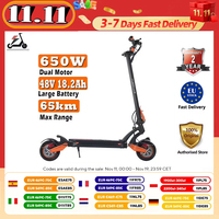 Kugoo Lx9+ E-Scooter 650W Motors 120K Max Load 65Km Range Dual Long-Distance Range 6061 Aluminum Alloy Material