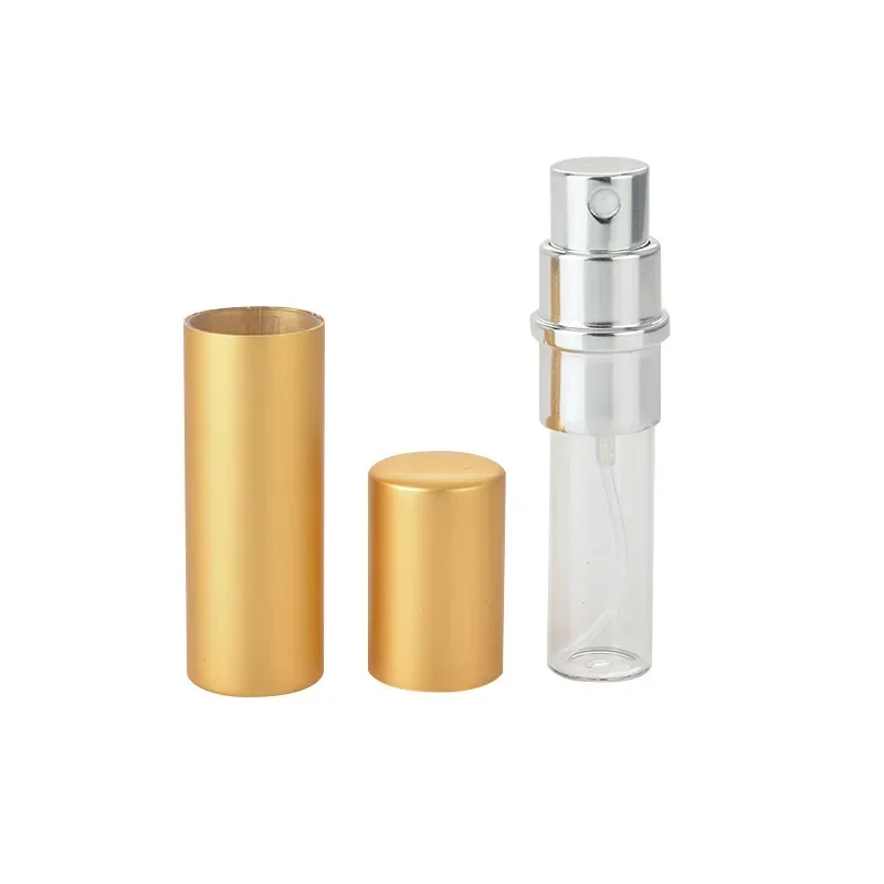 3/5/7pcs Mini Portable For Travel Aluminum Refillable Perfume Bottle With Spray&Empty Cosmetic Container With Atomizer