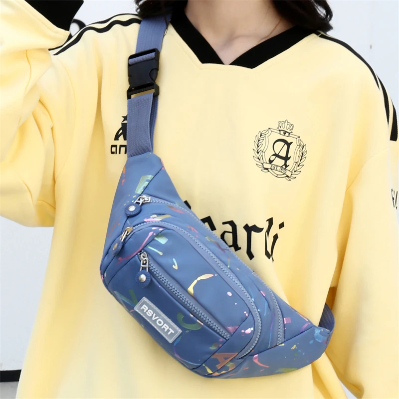 Casual Oxford Cloth Sports Waist Bag Thin Outdoor Mobile Phone Bag Female Waist Belt Bag JIFANPAUL Brand Summer 2025 Light Ve...