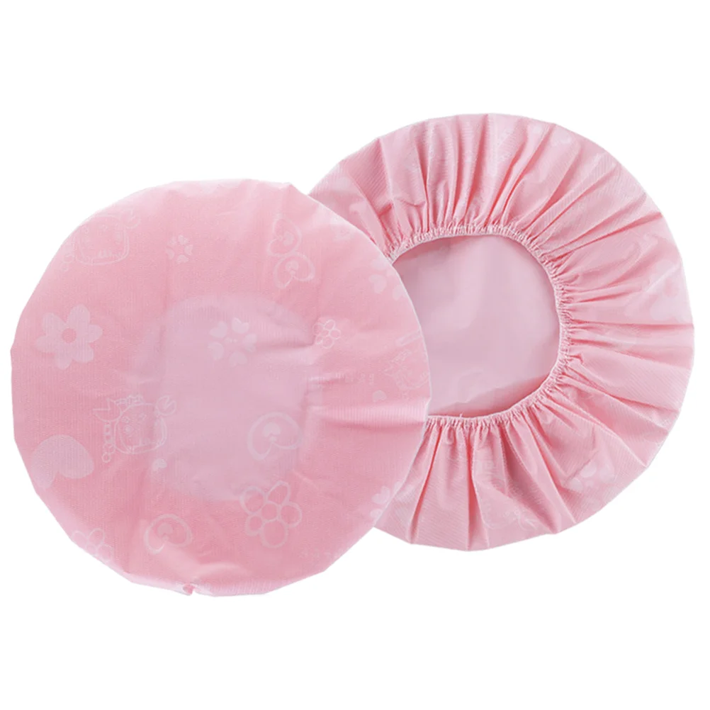 

2 Pcs Elastic Bath Caps Shower Breathable Adults Waterproof Hat Bathroom Accessories EVA Bathing