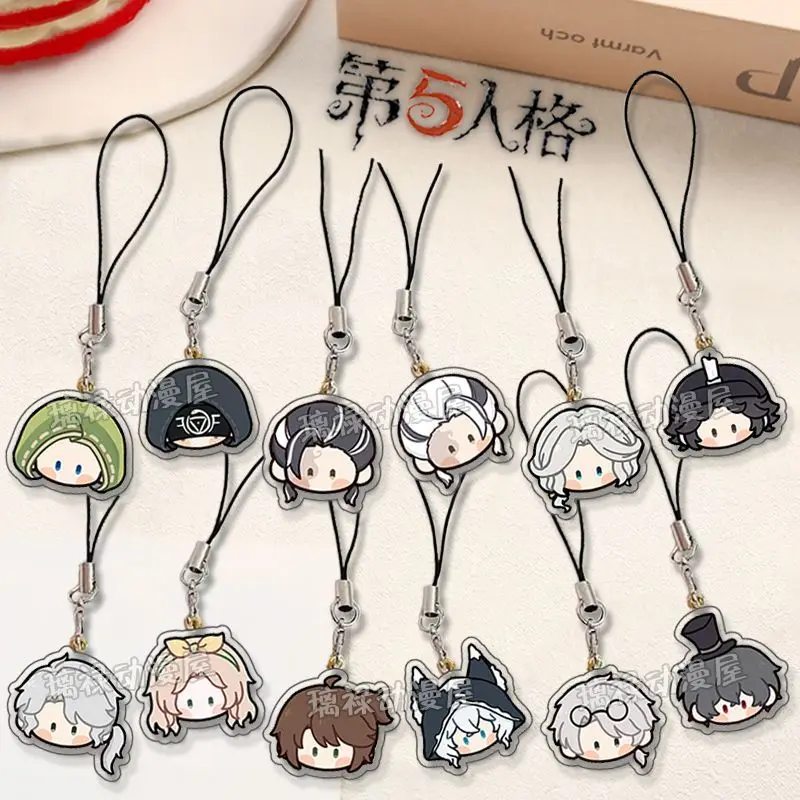 Anime Identity V Phone Rope Chain Aesop Carl Ithaqua Prospector Cosplay Backpack Ornament Pendant Birthday Gifts Boys Girls