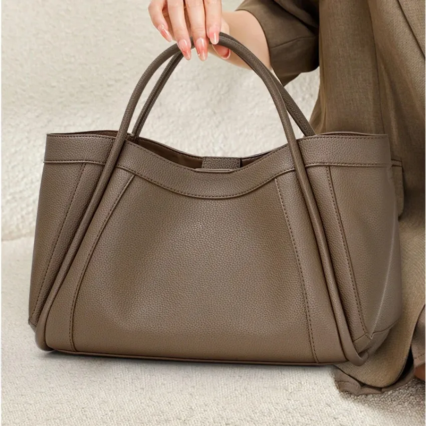 2024 New Arrival Women's Leather Bag Women's Handbag Fashion Commuter  Mother Large Capacity Tote Single Shoulder Crossbody Bag