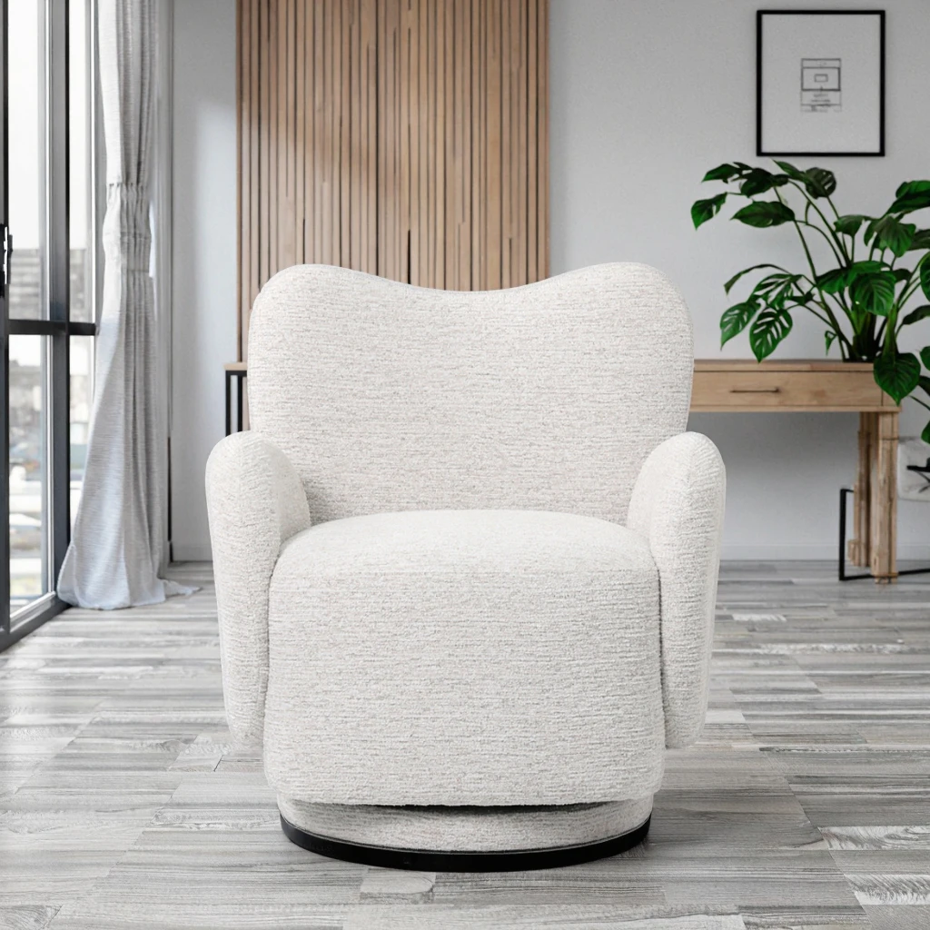 Modern Luxury Tufted Swivel Sofa Chairs High Quality New Design Leisure Furniture for Home Office Living Room Bedroom Hotel