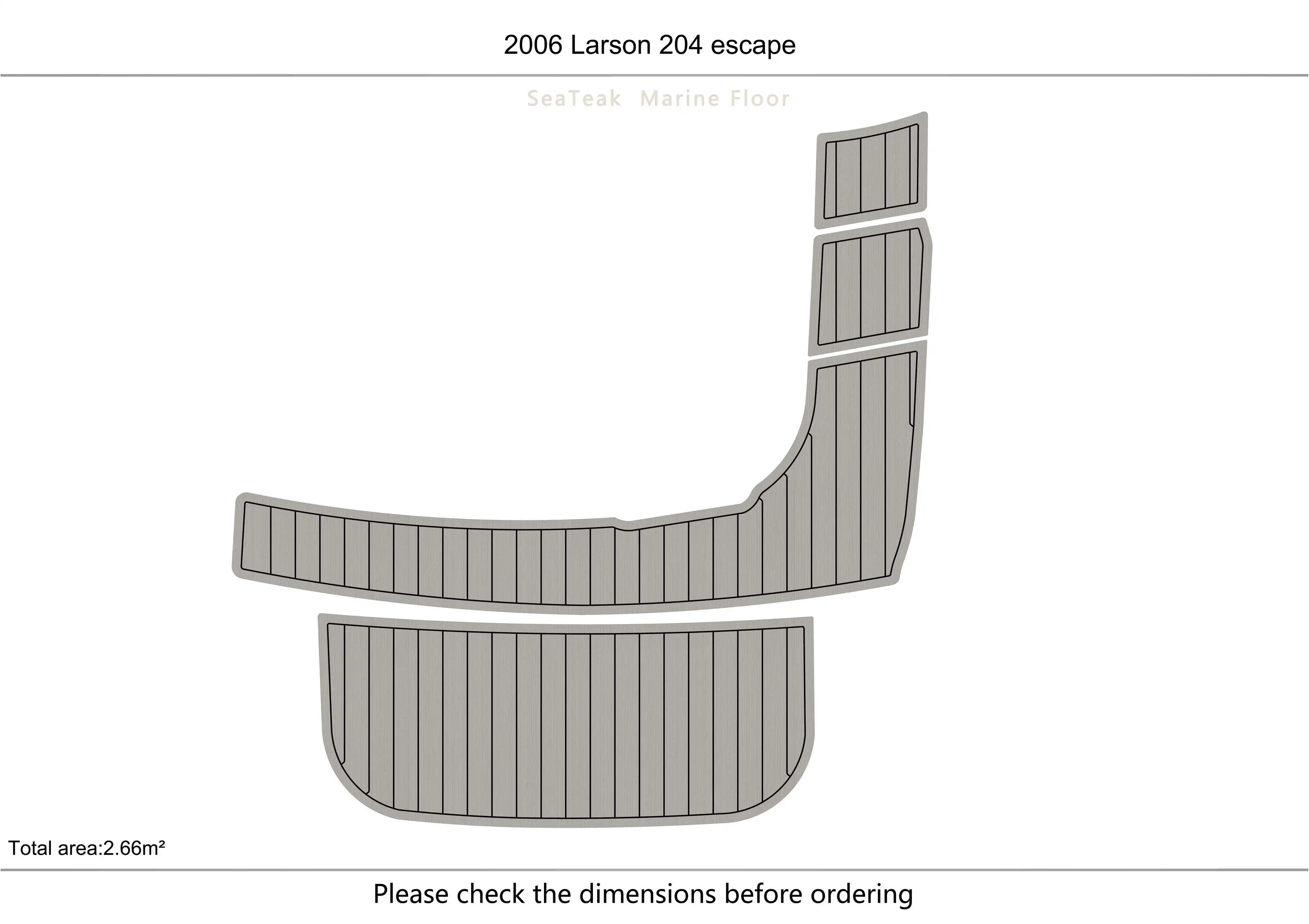 2006 Larson 204 escape  Cockpit  platform 1/4